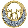 10k Yellow Gold 1/5ct TDW 'Mom' Necklace