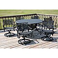 Monarch 7-piece Black Patio Dining Set