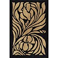 Hand-tufted Angelique Black Wool Rug (8' x 11')