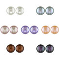 10k Gold Cultured Freshwater Pearl Earrings (Set of 7) (8-9 mm)