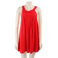 Pure Sugar Women's Pleated Silk Dress