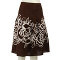John Paul Richard Plus Size A-line Printed Skirt