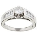 14k White Gold 1ct TDW Diamond Engagment Ring (H-I, SI)