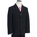 BJK Collections Boy's 6-piece Solid Black Suit