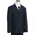 BJK Collections Boy's 5-piece Navy Blue Stripe Suit