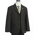 BJK Collections Boy's Solid Army Green 5-piece Suit