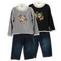 Coney Island Infant Boy's Crest Shirt and Jeans Set