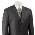 Tasso Elba Men's Grey Pinstripe 3-button Suit