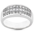 18k Gold 1 1/4ct TDW Princess-cut Diamond Band (H-I, SI)