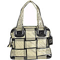 Fendi Woven Netted Patent Leather Tote
