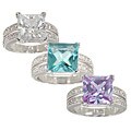 Sterling Silver Princess-cut CZ Ring