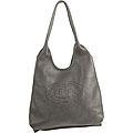 Fendi Pebbled Leather Perforated Logo Tote