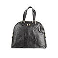 Yves Saint Laurent 'YSL' Large Black Leather Tote