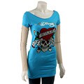 Ed Hardy Women's 'Love Kills' Raw Neck Tunic