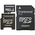 Transcend 2GB Micro SD Card with Two Adapters