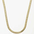 14k Gold Overlay 18-inch Herringbone Necklace