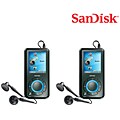 Two Sandisk Sansa 8GB E280 MP3 Players (Refurbished)