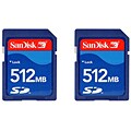 Sandisk 512 MB SD Memory Card (Case of 2)