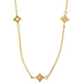14k Gold over Silver 18-inch CZ Necklace
