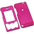 Magenta Rubber Coated Case for Sony Ericsson W580