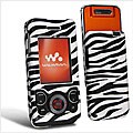 Zebra Pattern Clip-on Case for Sony Ericsson W580