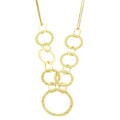 14k Gold Circle Double-strand Necklace
