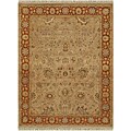 Hand-knotted Mahe Hand-spun Wool Rug (5'6 x 8')