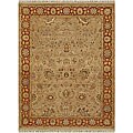 Hand-knotted Mahe Hand-spun Wool Rug (5'6 x 9')
