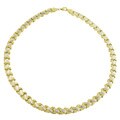 14k Two-tone Gold X-link Necklace