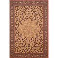 Mosaic Red Polypropylene Patio Rug (9'4 Square)