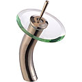 Waterfall Satin Nickel Finish Bathroom Faucet
