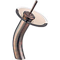 Kraus Waterfall High Glass Oil Rubbed Bronze Bathroom Faucet