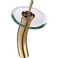 Kraus Waterfall Gold Finish Bathroom Faucet