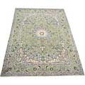 Persian Kashan Light Green Rug (9' x 12'9)