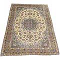Persian Isfahan Ivory/ Olive Rug (9'5 x 13'1)