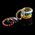 Enamel Bamboo-style Stretch Bangle