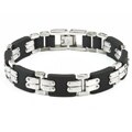 Stainless Steel and Rubber Bracelet