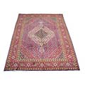 Persian Tabriz Navy/ Red Rug (9'8 x 13)