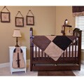 Mocha 10-piece Crib Bedding Set