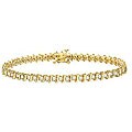 10k Gold 2ct TDW Diamond 'S' Link Tennis Bracelet (IJ, I2-I3)