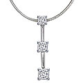 14k White Gold 1/4ct TDW Diamond Necklace (I-J, I2-I3)