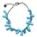 'Blue Summer Dew' Turquoise Bracelet (Thailand)