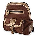 Suede 'Chocolate Butterfly' Backpack (Mexico)