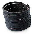 Genuine Leather 'Chocolate Spring' Bracelet (Thailand)