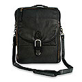 Leather 'Out of Office in Black' Backpack (Mexico)