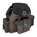 Leather 'Weathered in Brown' Backpack (Mexico)