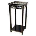 Black Lacquer Oriental Pedestal (China)