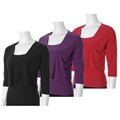 Adi Designs Women's Solid 2-piece Top Set