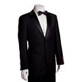 Mantoni Red Labeled Men's 2-button Black Wool Tuxedo