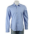 DKNY Men's Blue Stripe Button-down Shirt